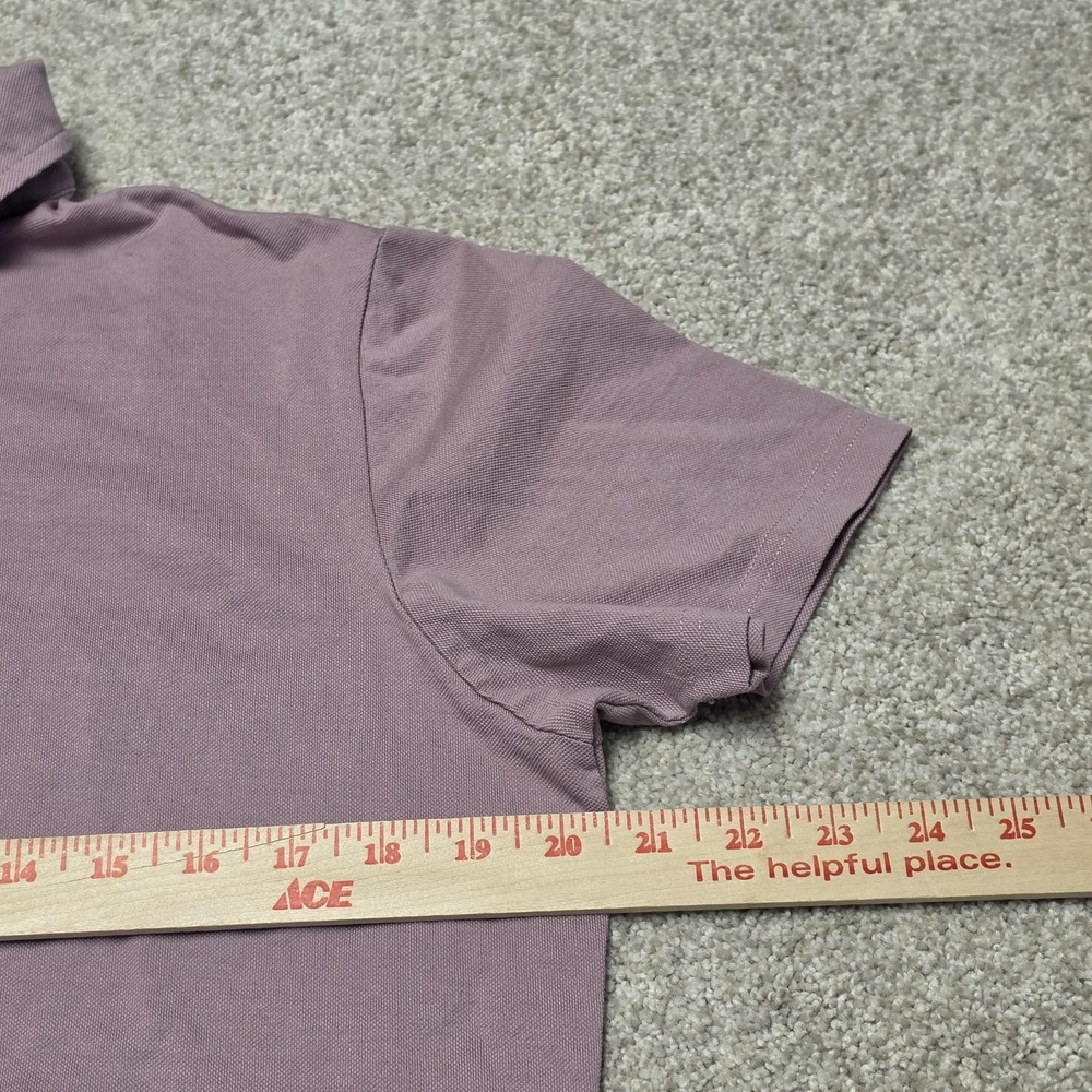 Spier & Mackay Polo Shirt Lot of 2 Men's Medium Gray Mauve 100% Cotton Short Fit - Picture 10 of 10